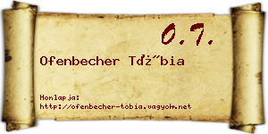 Ofenbecher Tóbia névjegykártya